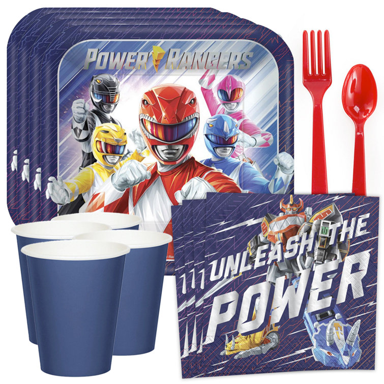 NA Power Rangers Party Supplies Kit for 16 Guests Wayfair